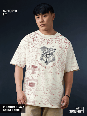 Buy Harry Potter: Marauder's Map (S Men Oversized T-Shirt Online OS23