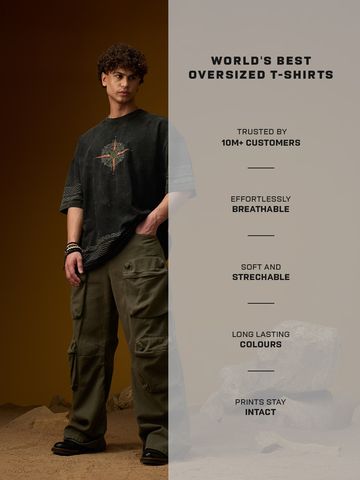 Buy Nomad: Compass Oversized T-Shirts Online OS23