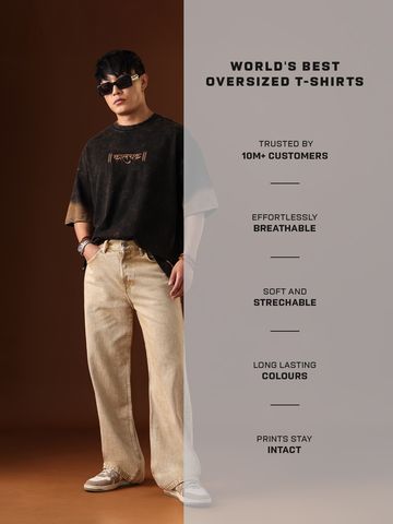 Buy Oversized T-Shirt: Kaal Chakra For Men Online OS23
