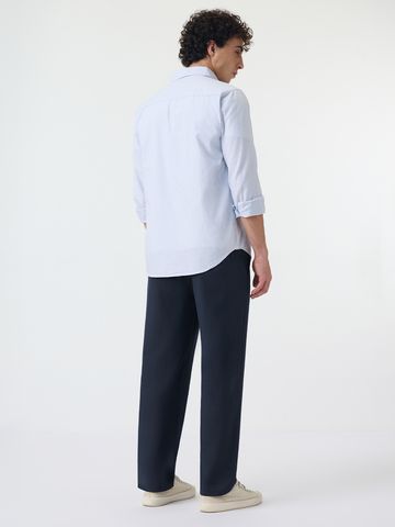 Buy Pleated Pants: Marine Men Pants Online F56