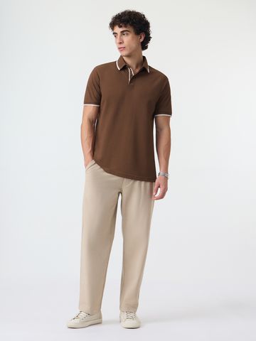 Buy Pique Polo: Biscuit Mens Polo Online P09