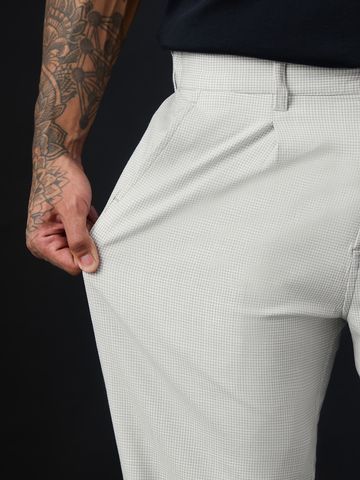 Buy Pleated Pants: Ivory Men Pants Online F56