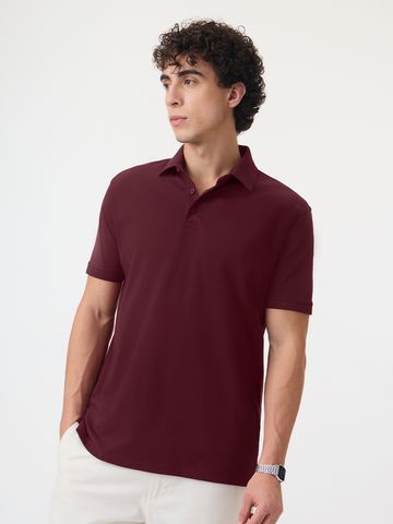 Buy Pique Polo: Sangria Mens Polo Online P09