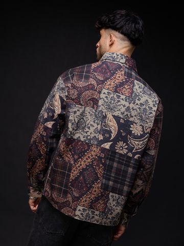 Buy Oversized Shacket: Patch Play Mens Shacket Online C76