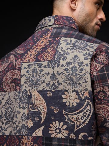 Buy Oversized Shacket: Patch Play Mens Shacket Online C76