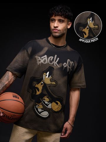Buy Looney Tunes: Back Off Men Oversized Fit T-shirts Online OS23