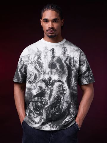 Buy Marvel: The End Game Men Oversized T-Shirt Online OS23