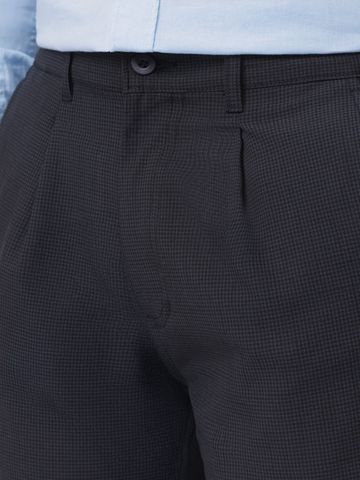 Buy Pleated Pants: Regal Navy Men Pants Online F56