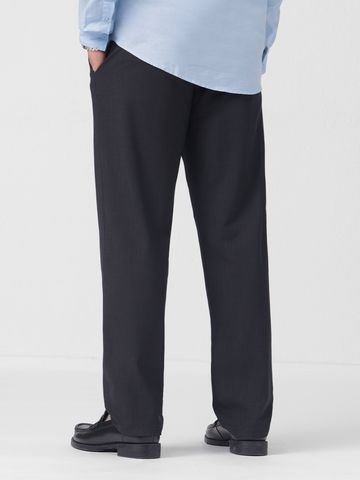 Buy Pleated Pants: Regal Navy Men Pants Online F56