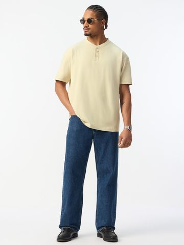 Buy Oversized Polo: Latte Men Oversized Polo Online P09
