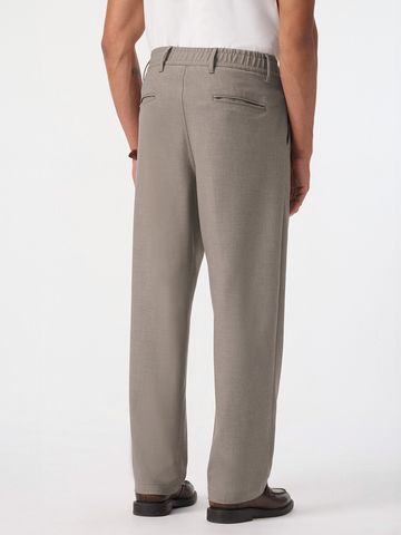 Buy Korean Pants: Taupe Men Super Flex Pants Online F56