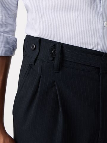 Buy Korean Pants: Indigo Stripes Men Korean Pants Online F56