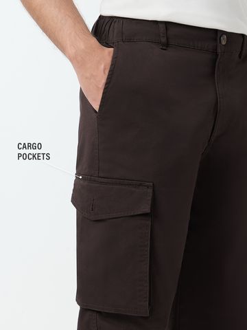 Buy Cargo Pants: Espresso Men Cargo Pant Online F56