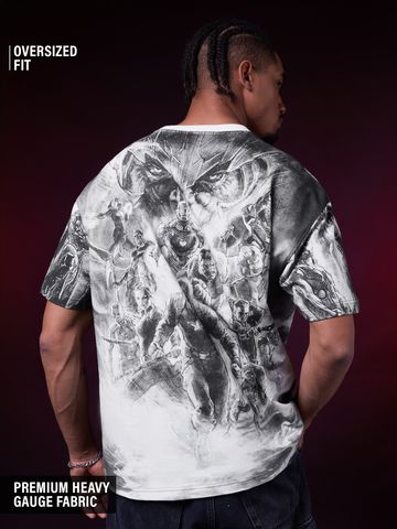 Buy Marvel: The End Game Men Oversized T-Shirt Online OS23