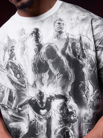 Buy Marvel: The End Game Men Oversized T-Shirt Online OS23