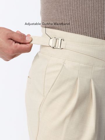 Buy Gurkha Pants: Latte Men Pants Online F56