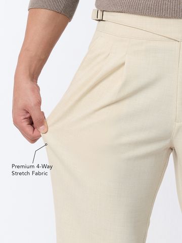 Buy Gurkha Pants: Latte Men Pants Online F56