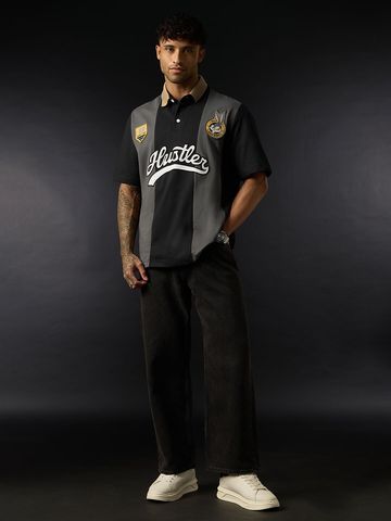 Buy Looney Tunes: Let's Hustle Men Oversized Polo Online P09