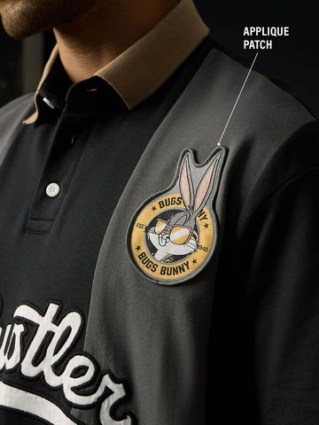 Buy Looney Tunes: Let's Hustle Men Oversized Polo Online P09