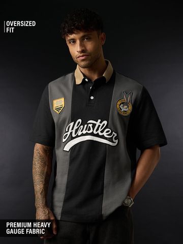 Buy Looney Tunes: Let's Hustle Men Oversized Polo Online P09