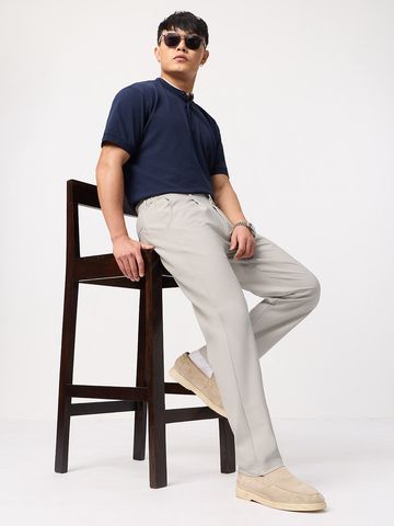 Buy All-Day Pants: Ivory Drift Men Super Flex Pants Online F56