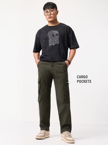 Buy Ripstop Pants: Smoky Truffle men Cargo Pant Online F56