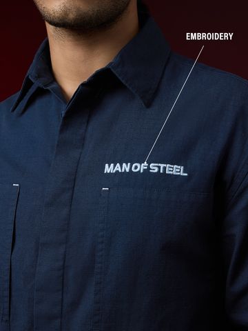 Buy Superman: Blue Hero Men Utility Shirts Online C76