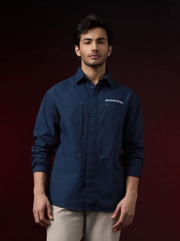 Buy Superman: Blue Hero Men Utility Shirts Online C76