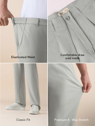 Buy All-Day Pants: Jade Men Super Flex Pants Online F56