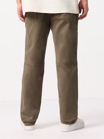 Buy Aviator Pants: Dark Khaki Men Pants Online F56