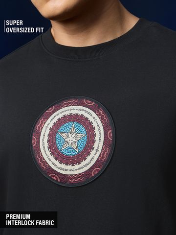 Buy Captain Men Super Oversized Fit T-shirts Online OS23