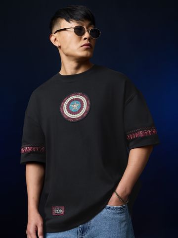 Buy Captain Men Super Oversized Fit T-shirts Online OS23