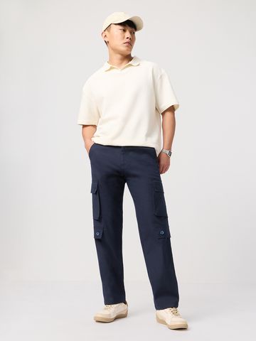 Buy Cargo Pants: Anchor Blue men Cargo Pant Online F56