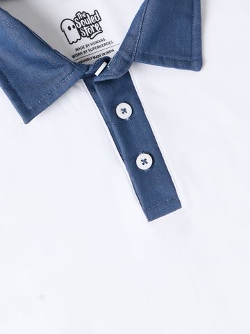 Buy Oversized Polo: Cyan Men Oversized Polo Online P09