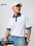 Buy Oversized Polo: Cyan Men Oversized Polo Online P09