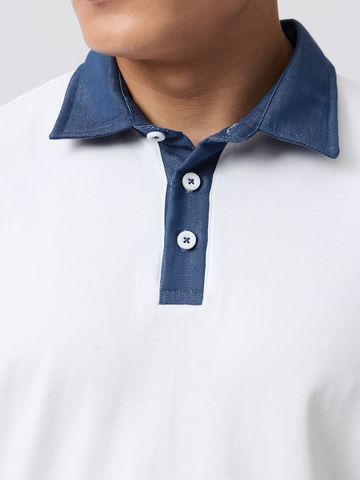 Buy Oversized Polo: Cyan Men Oversized Polo Online P09