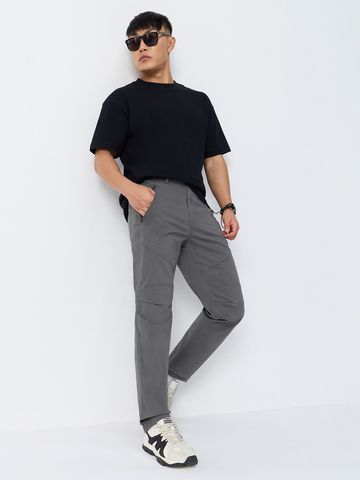 Buy Aviator Pants: Slate Grey Men Pants Online F56