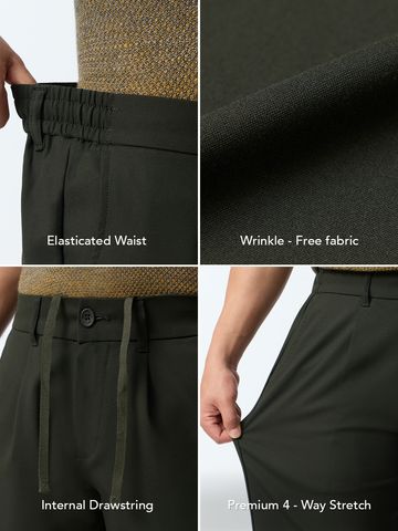 Buy All-Day Pants: Carbon Men Super Flex Pants Online F56