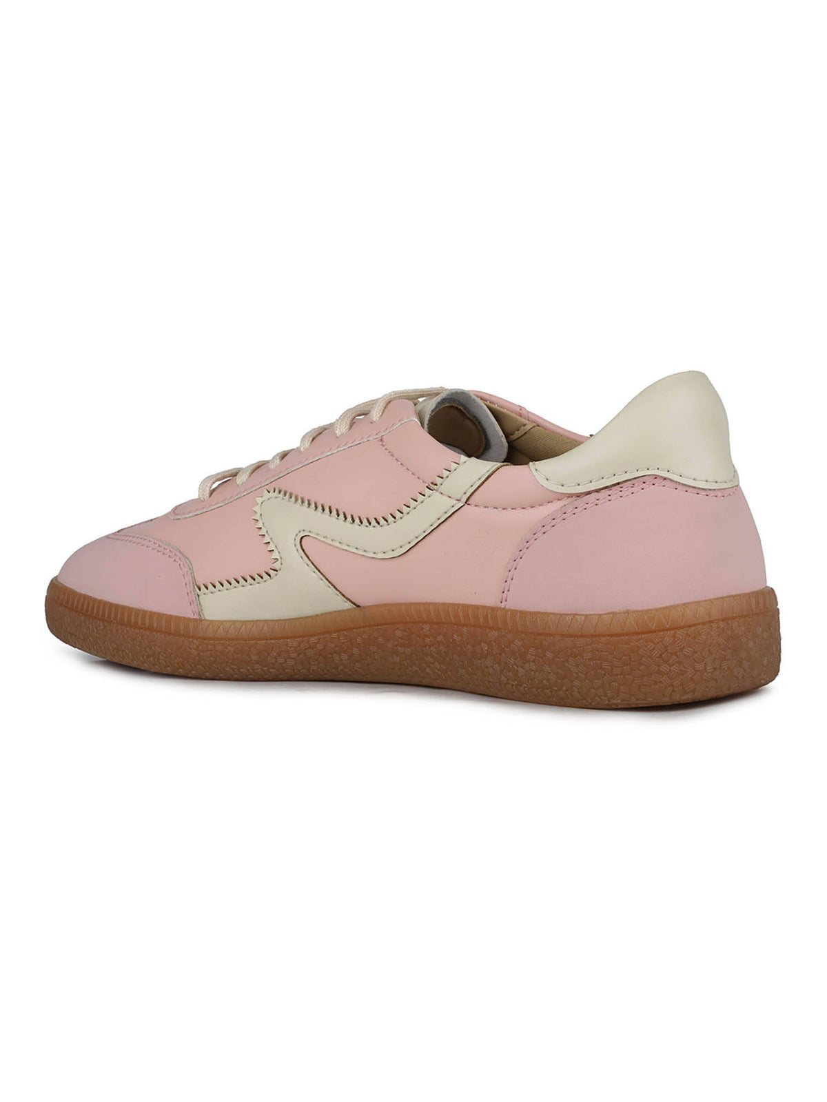 Women Pink Casual Solid Round Toe Sneakers | SN09 - view 3