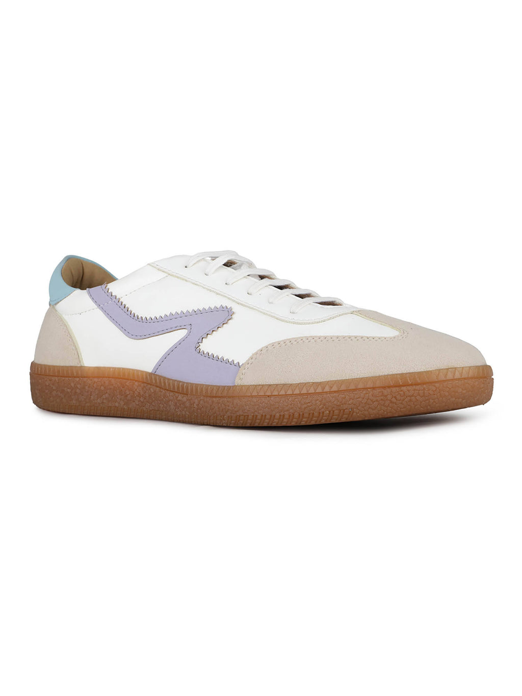 Women White Casual Solid Round Toe Sneakers | SN09 - view 2