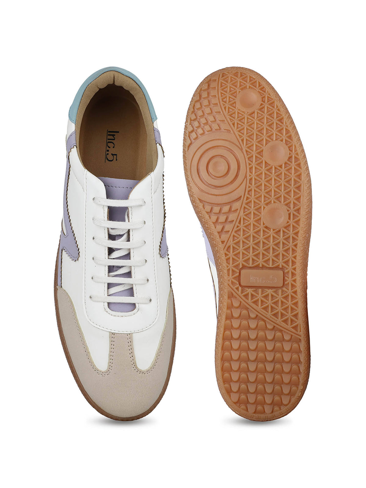 Women White Casual Solid Round Toe Sneakers | SN09 - view 5