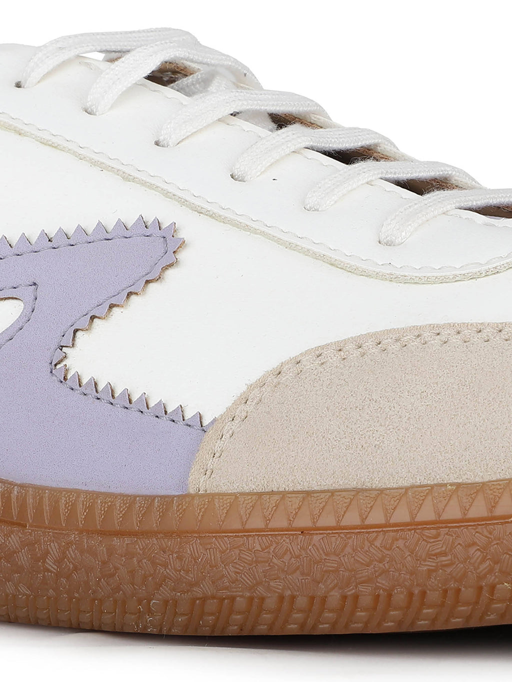 Women White Casual Solid Round Toe Sneakers | SN09 - view 6