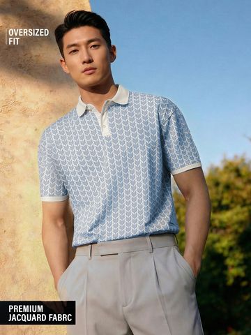Buy Jacquard Polo: Dusk Men Polos Online P09