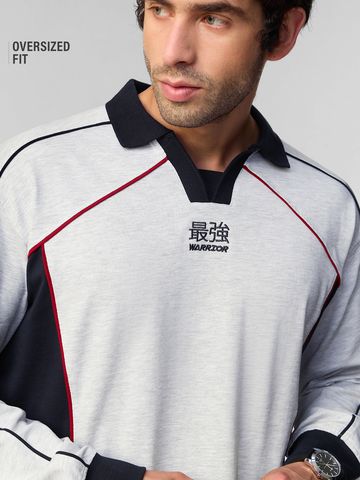 Buy Oversized Polo: Steel Wave Men Oversized Polo Online P09