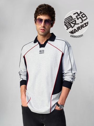 Buy Oversized Polo: Steel Wave Men Oversized Polo Online P09