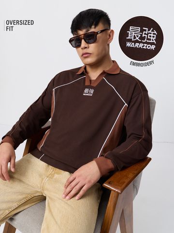 Buy Oversized Polo: Castanea Men Oversized Polo Online P09