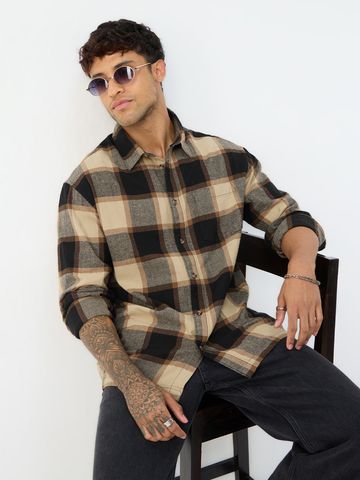 Buy Plaid Shirt: Sea-Side Men relaxed shirt Online C76