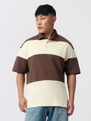 Buy Oversized Polo: Nutmeg Men Oversized Polo Online P09