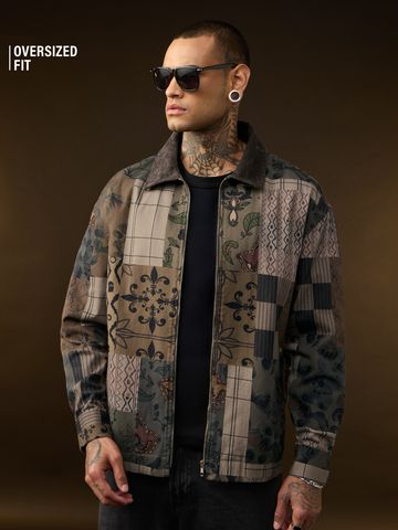Buy Oversized Shacket: Vintage Dreams Men Shacket Online C76