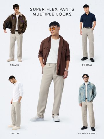 Buy Stretch Pants: Fawn For Men Online F56